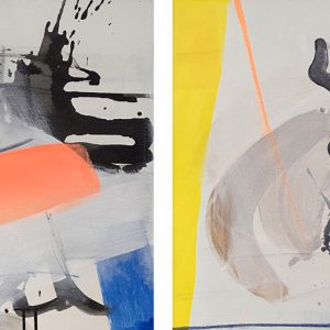 duality-diptych_2024_50x110x4cm_acrylic-oilpastel-ink-and-spraypaint-on-canvas