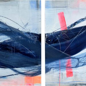 hypnotic-tango-diptych_2024_100x210x4cm_acrylic-oilpastel-and-spraypaint-on-canvas